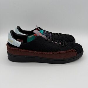 Adidas Pharrell Williams Humanrace Superstar Black Knit Sneakers